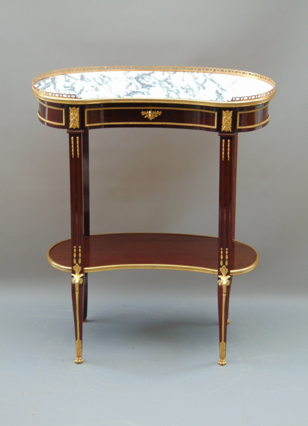 A superb mahogany French occasional side table 