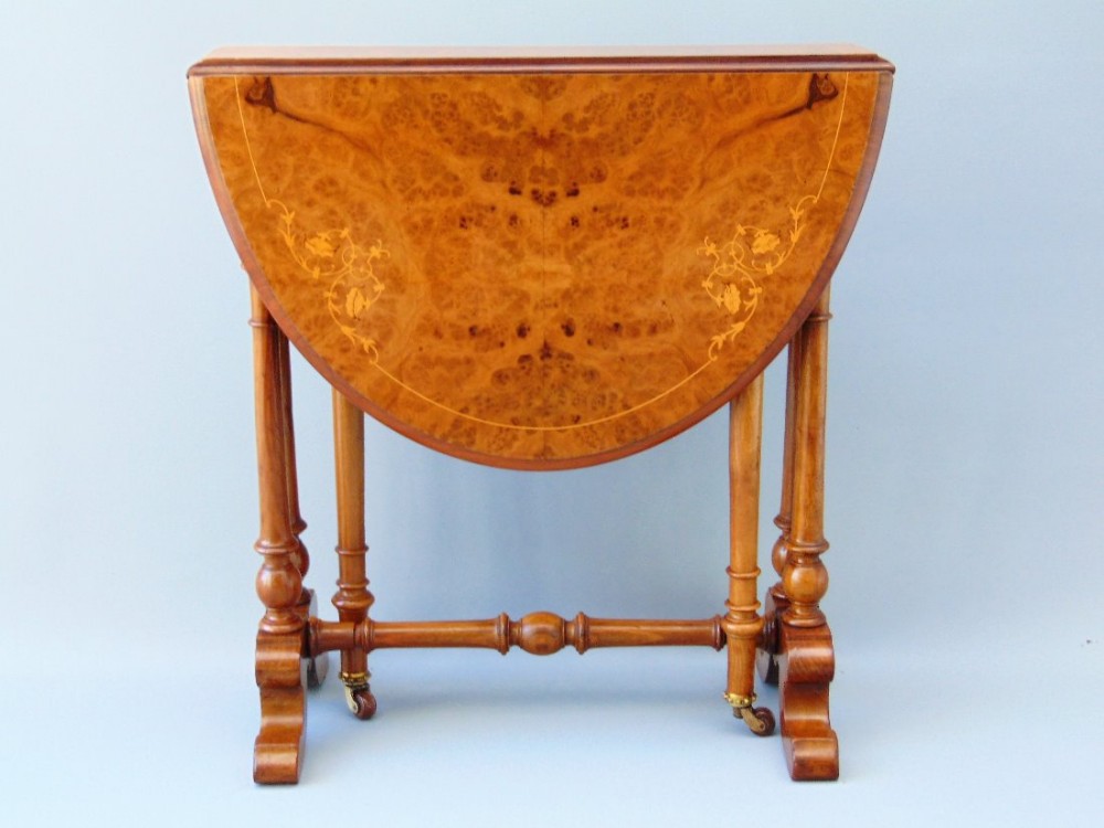 A Burr Walnut Baby miniature Sutherland Coffee Table 