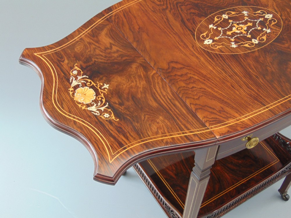 A quality Rosewood occasional  table  View VIII