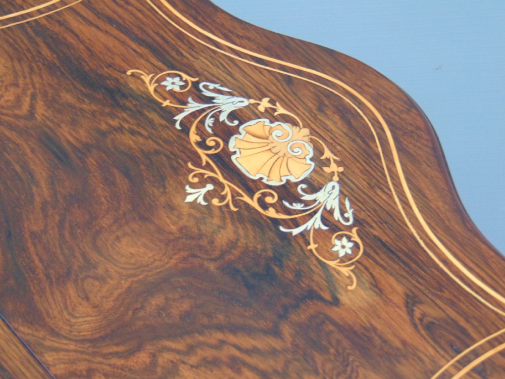 A quality Rosewood occasional  table  View IX