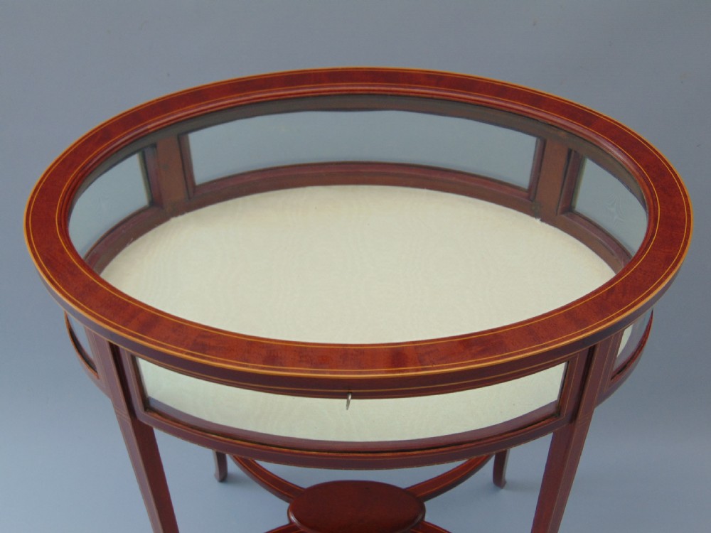 A MAHOGANY BIJOUTERIE DISPLAY TABLE  View VII