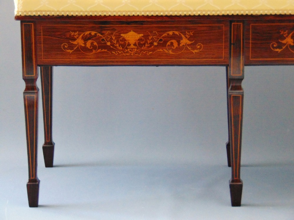 A good quality Rosewood Duet Music Stool View III