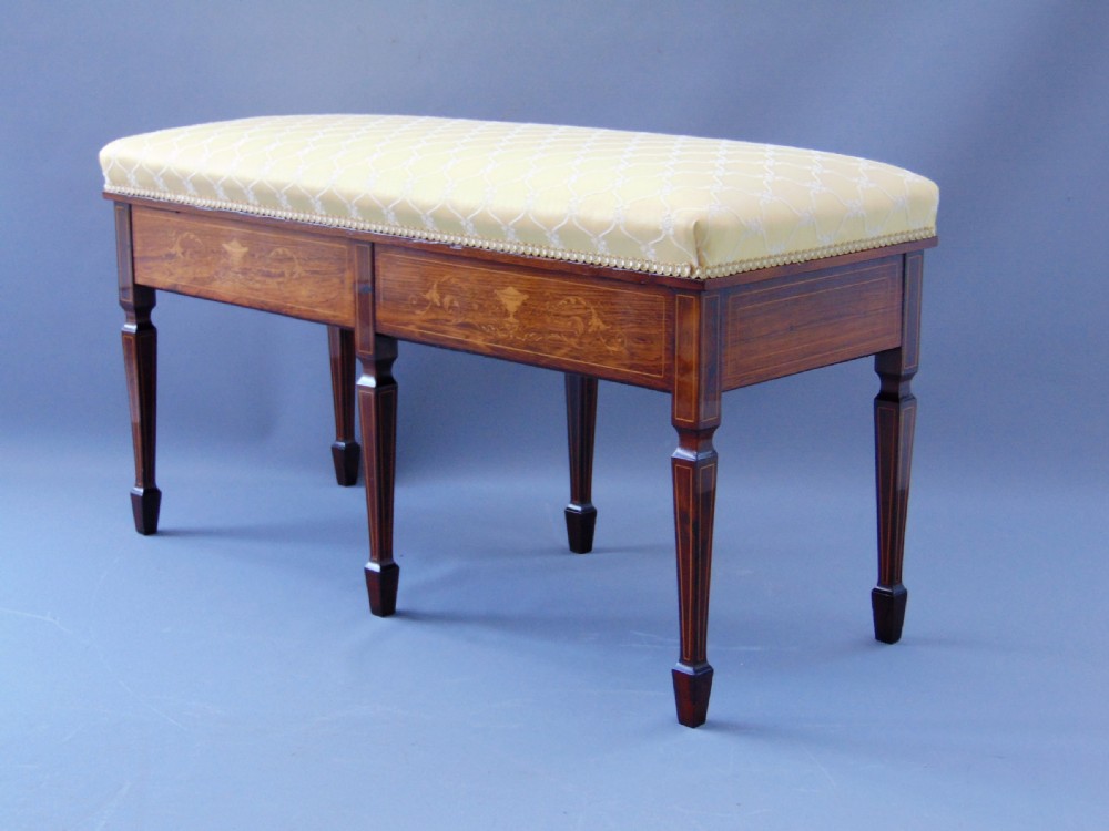 A good quality Rosewood Duet Music Stool View VIII