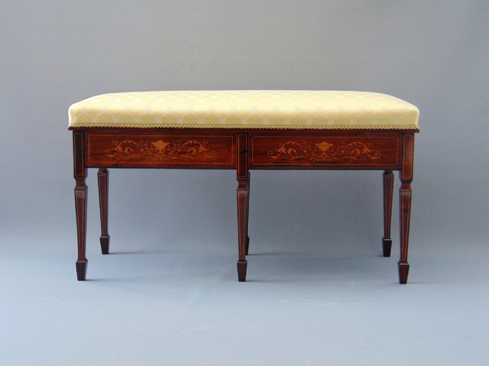 A good quality Rosewood Duet Music Stool View IX