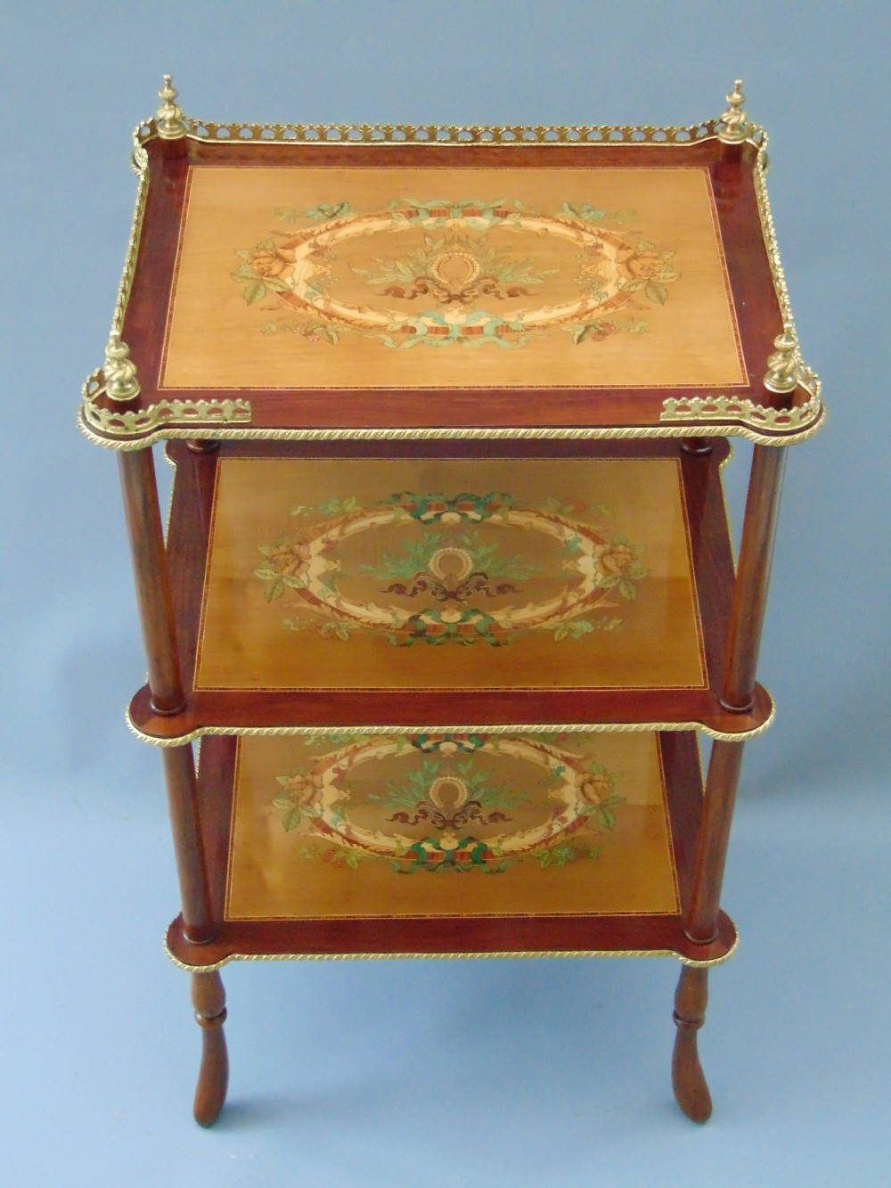 A quality Marquetry  Etagere View II