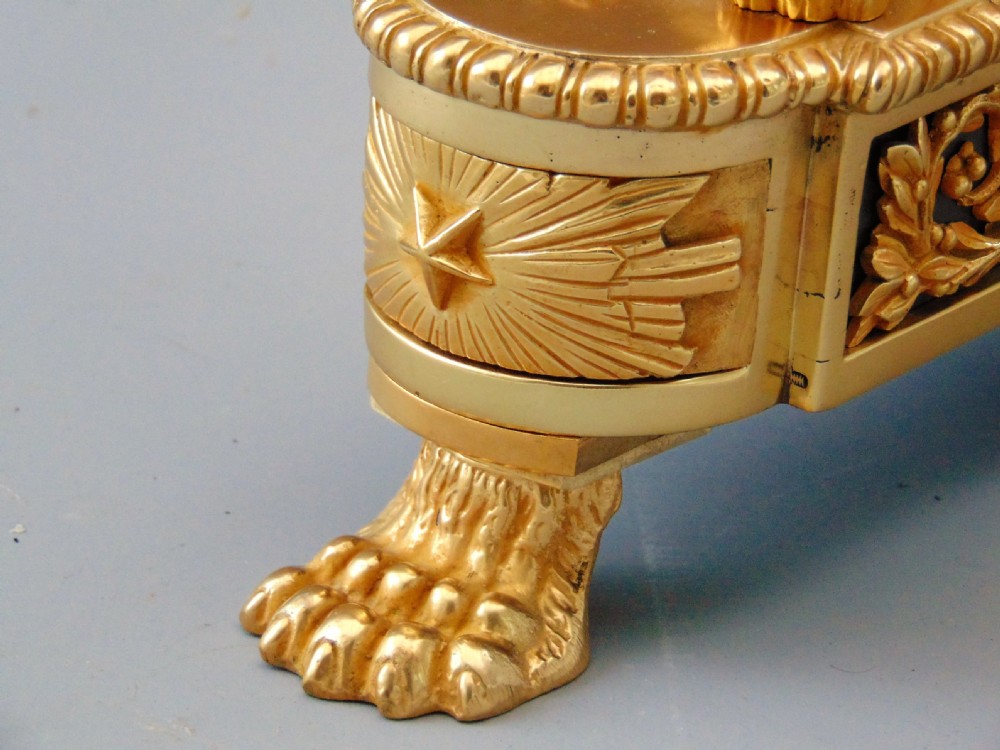 A  superb pair of ormolu chenet andirons  View VI