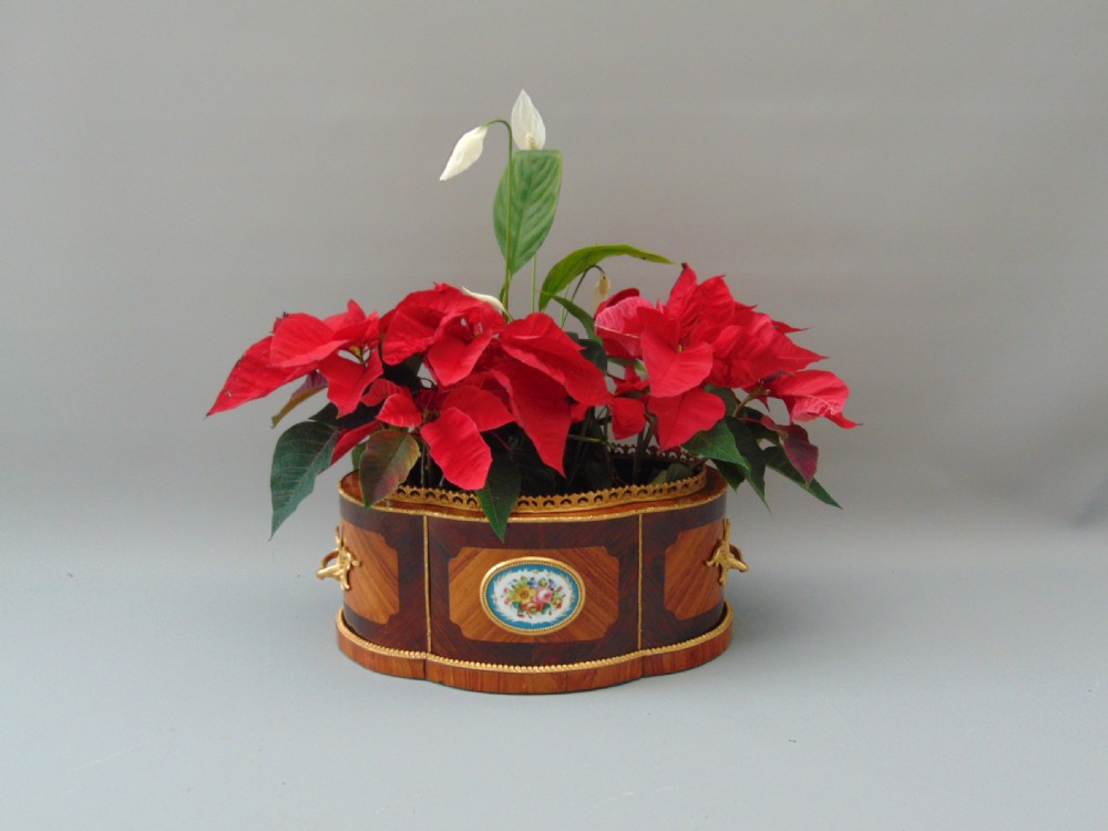 A Tulipwood Table Planter Jardinere 