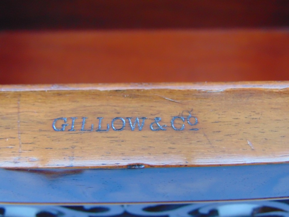 A  Walnut Music Canterbury Stool stamped Gillows  View VIII