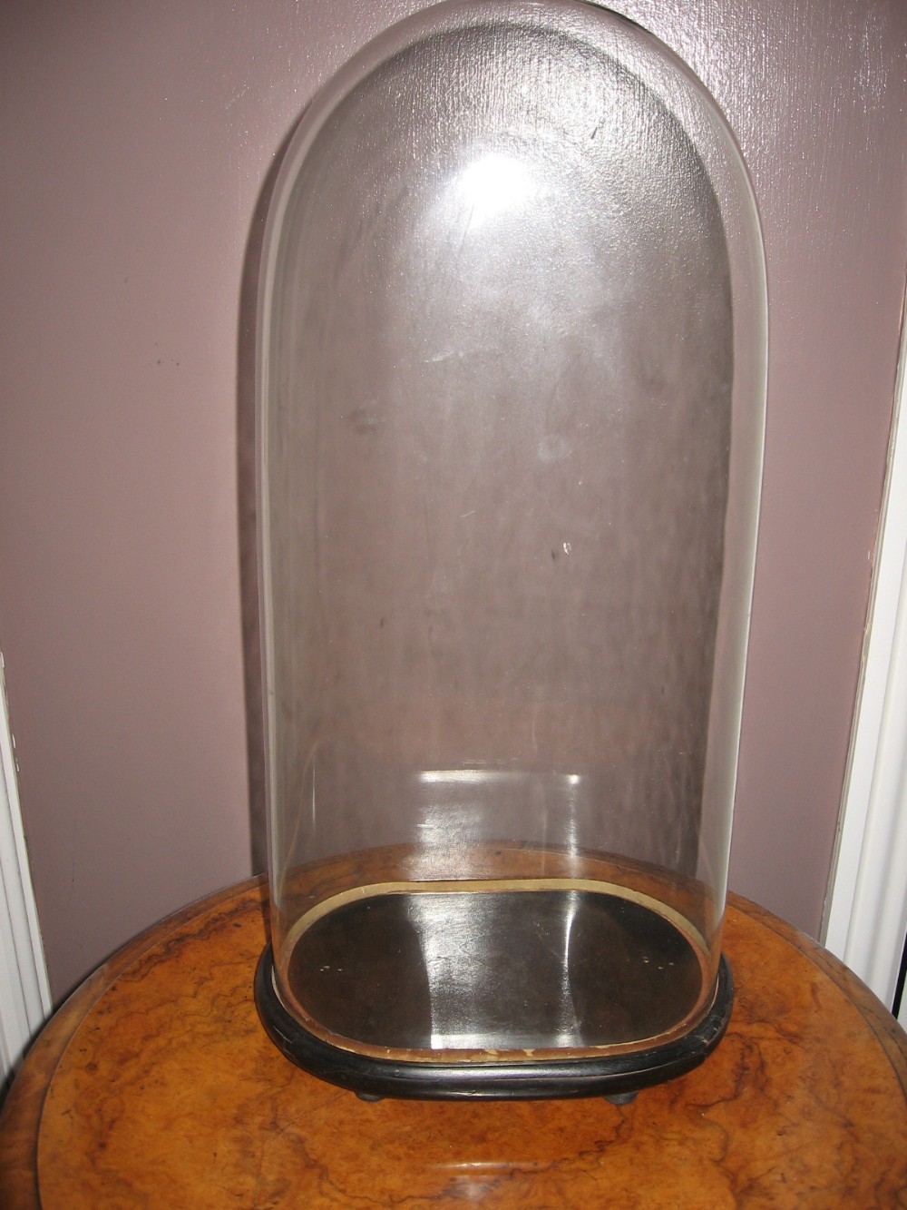 Antique glass dome