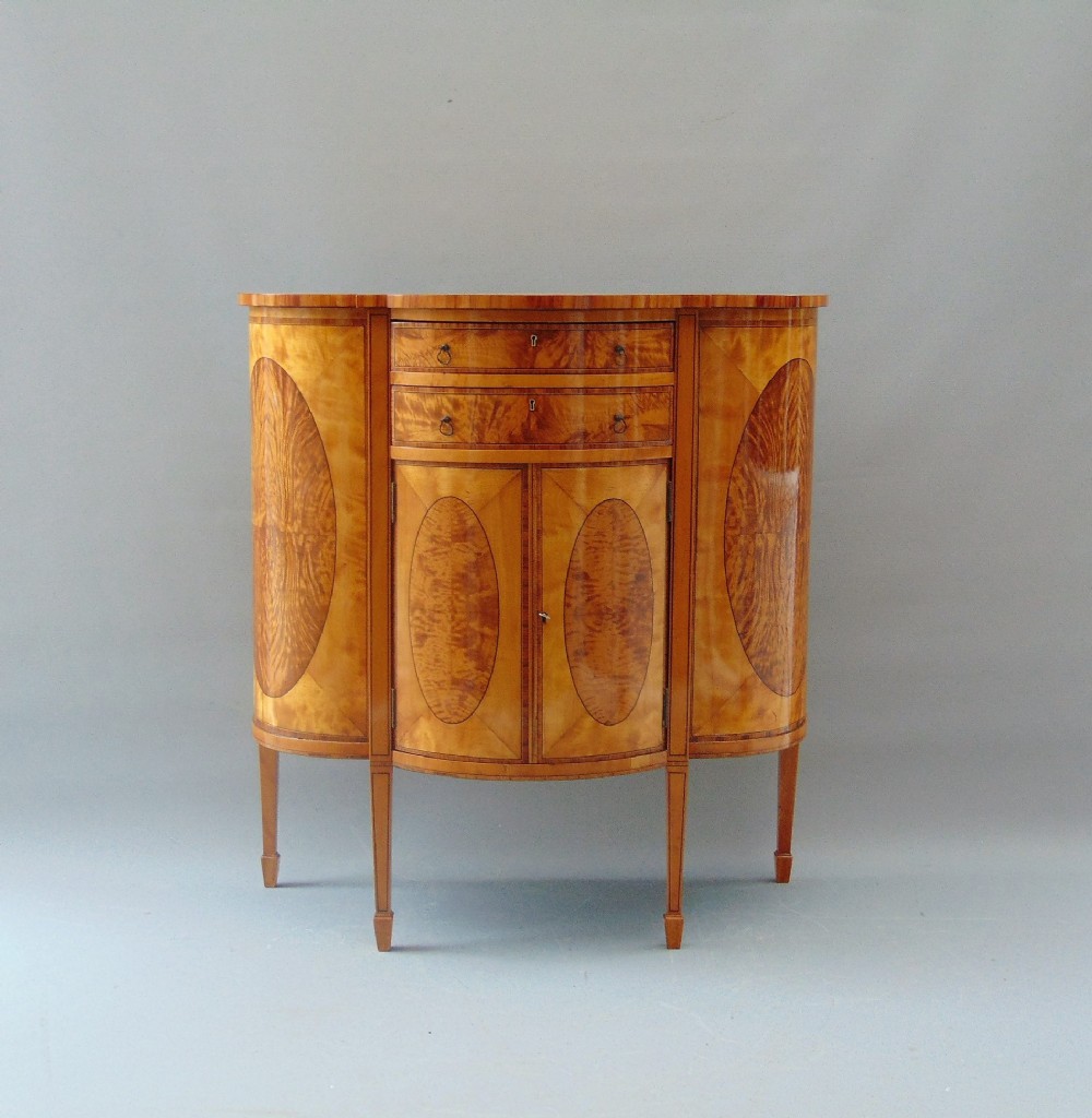 A high quality Satinwood side cabinet 