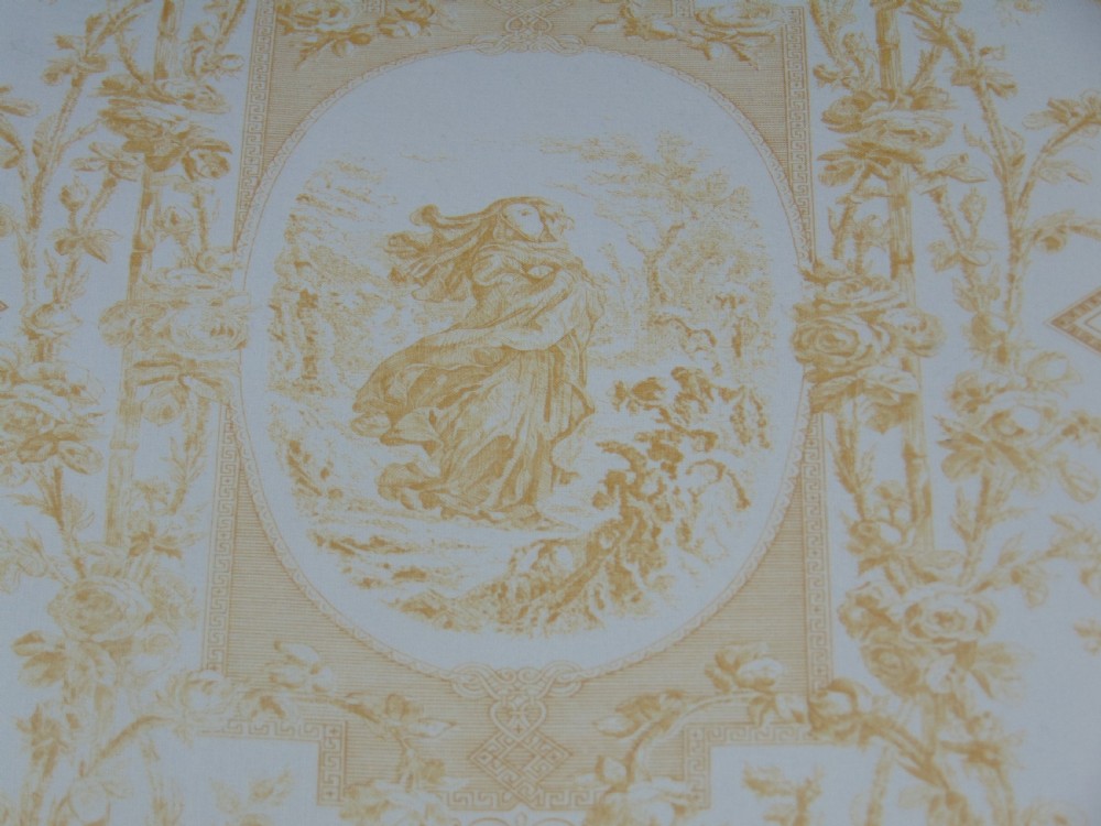 A pretty carved painted seat stool  View V