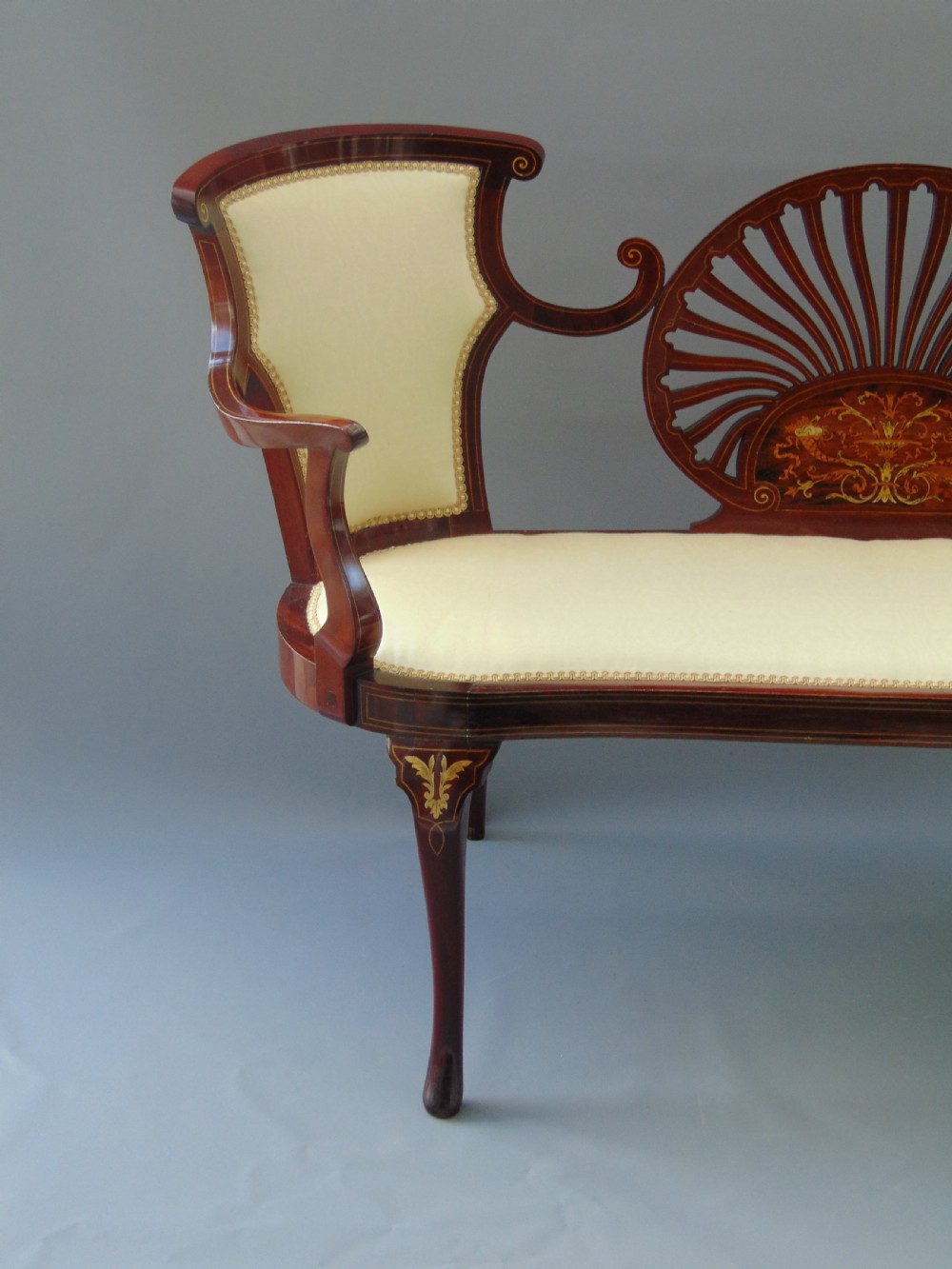 A fine Mahogany Settee window seat  View III