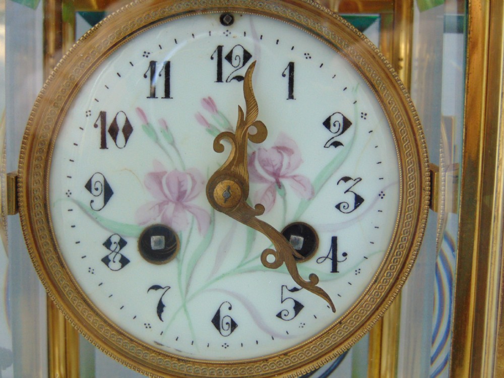 A antique four glass mantle clock View IV