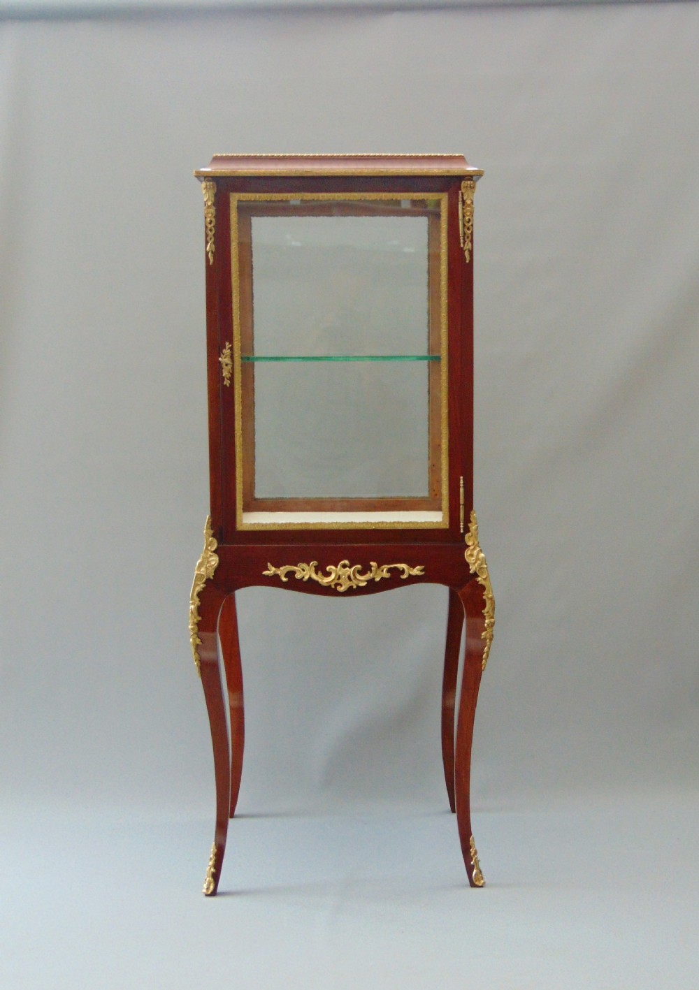A fine Mahogany antique display Cabinet Vitrine