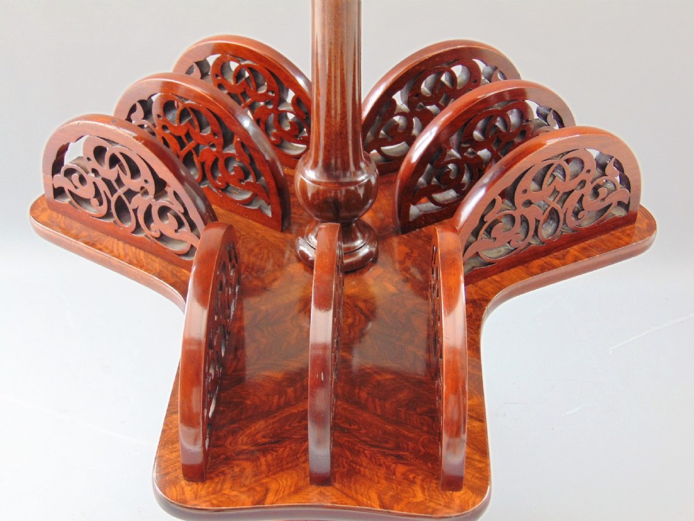 A fabulous walnut occasional book table  View III