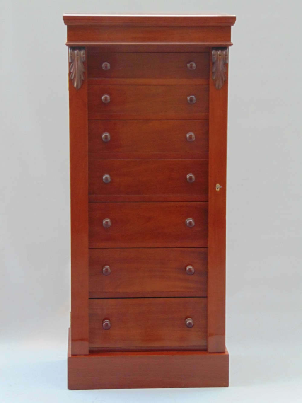 A Mahogany Wellington Chest 