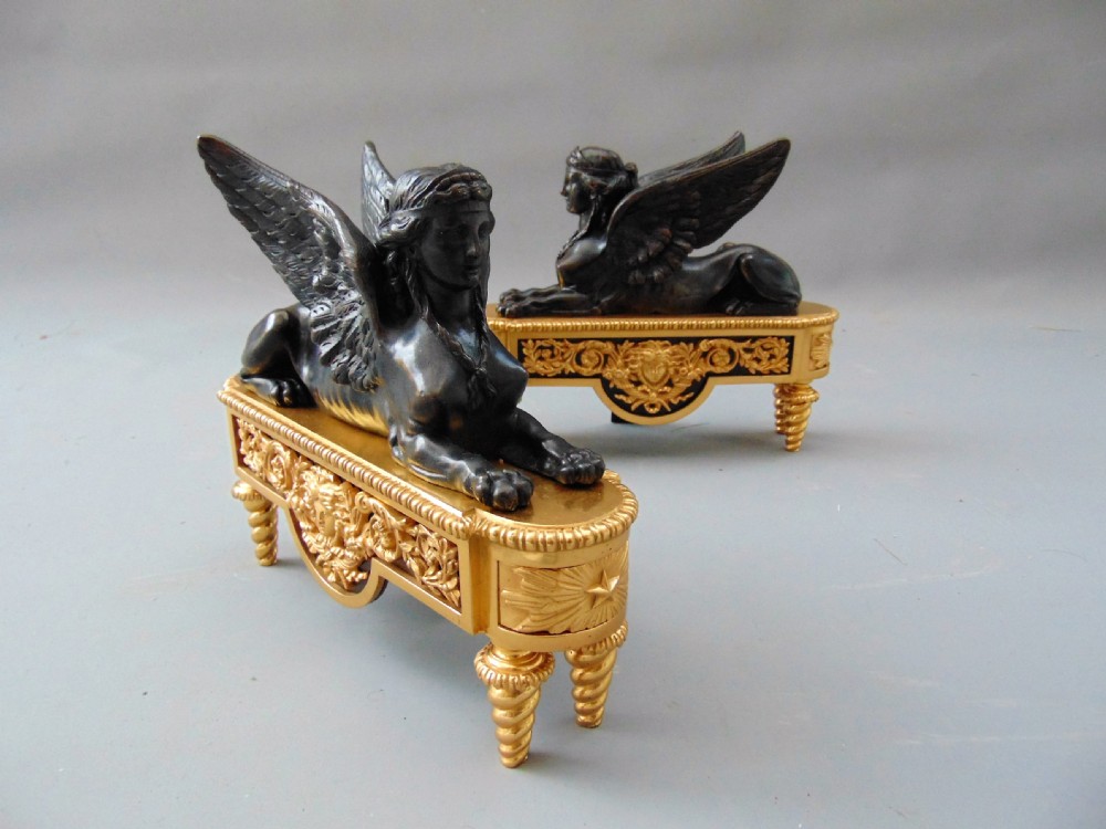 A fine pair of chenet andirons View VI