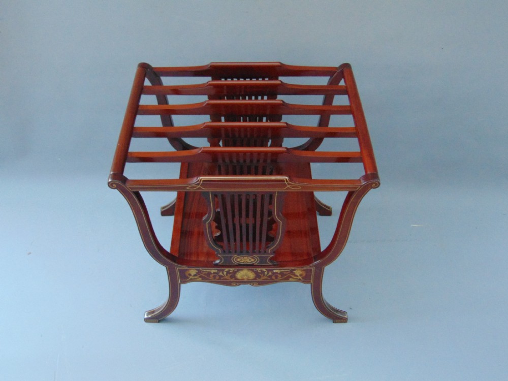 A quality Mahogany inlaid Canterbury  View II