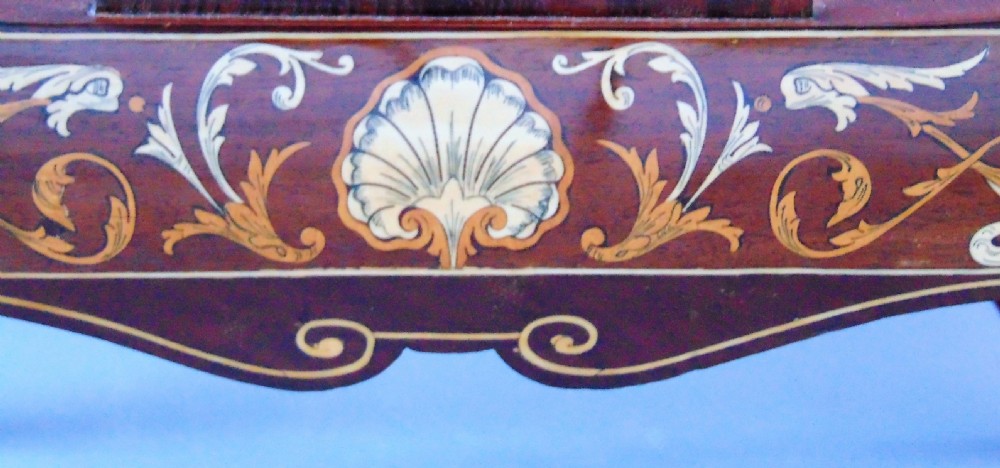 A quality Mahogany inlaid Canterbury  View VI
