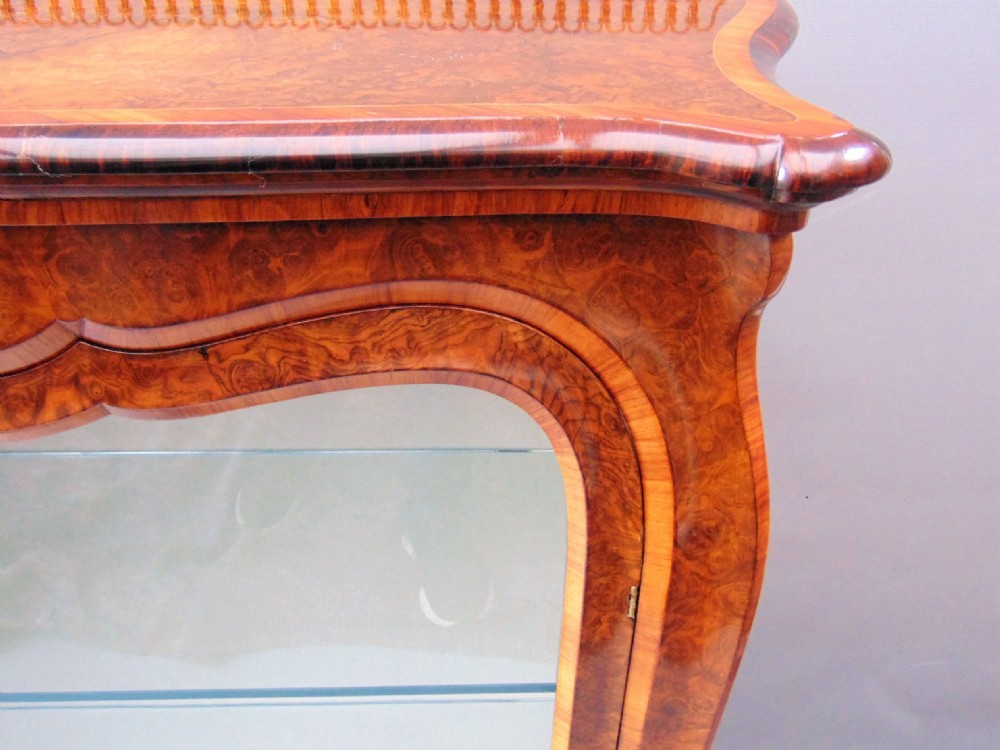 A most elegant Walnut Display Cabinet  View VIII
