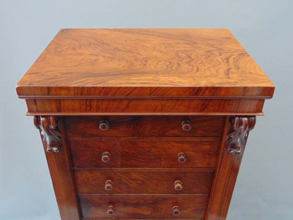 A good quality Walnut Wellington Chest View V