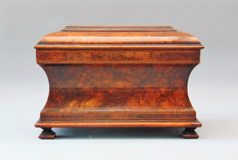 A fabulous walnut tea caddy box  View VII