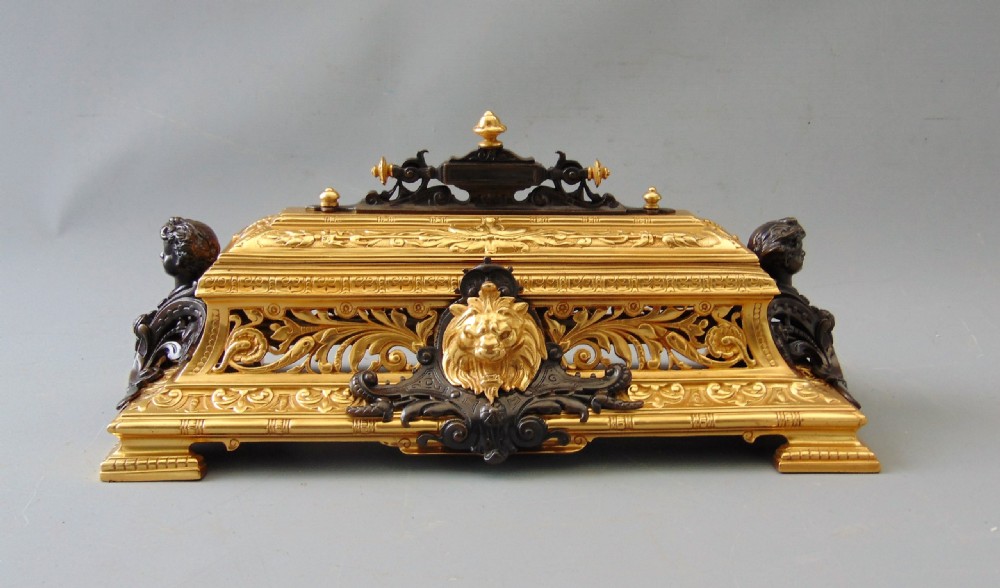 A fabulous Ormolu Desk Stand 