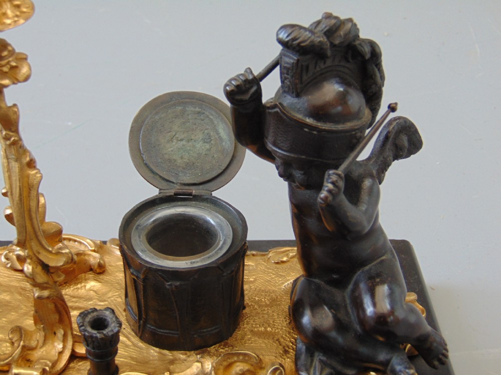 A wonderful Bronze Desk Stand  View V