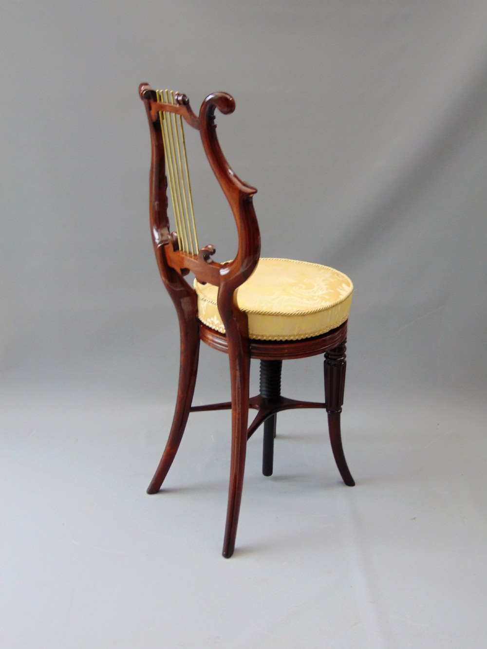 A fine Rosewood Harp Chair  View VI