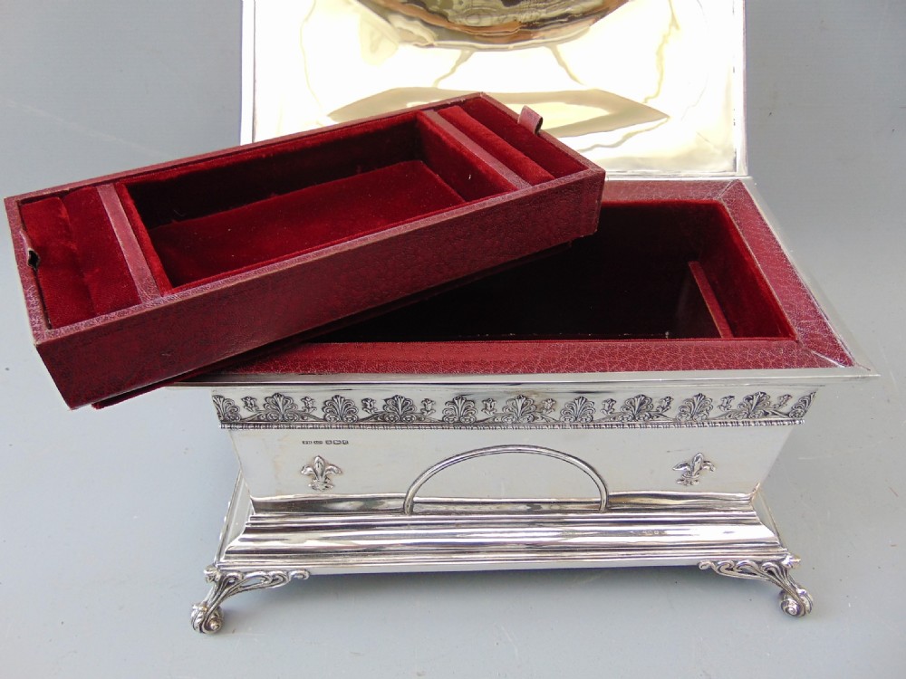 A Silver Jewellery Casket box  View V