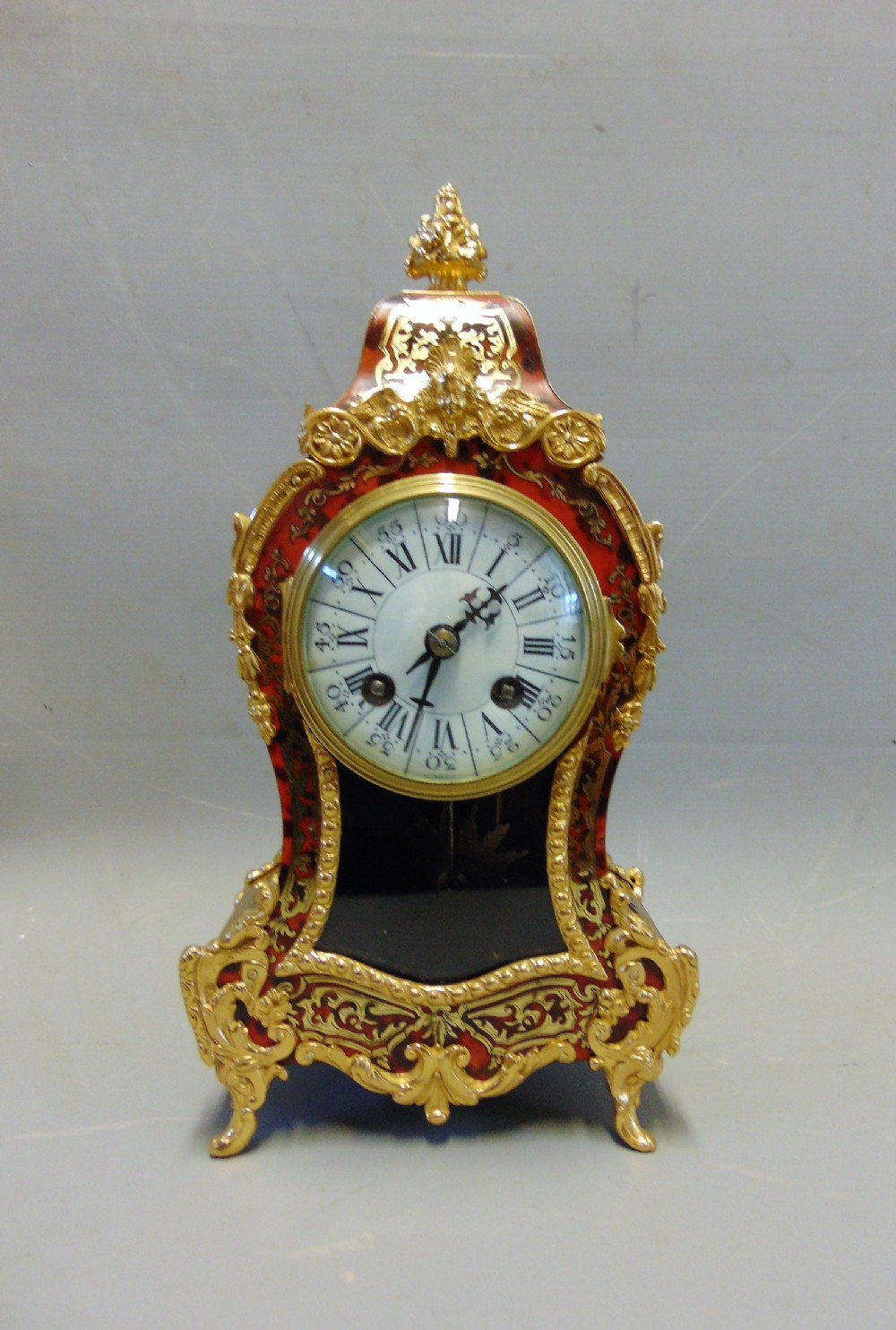 A Boulle Mantle Clock