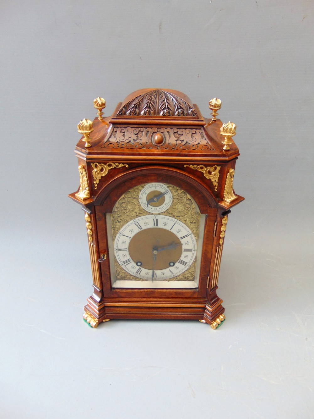 A Walnut Mantle Clock  View II