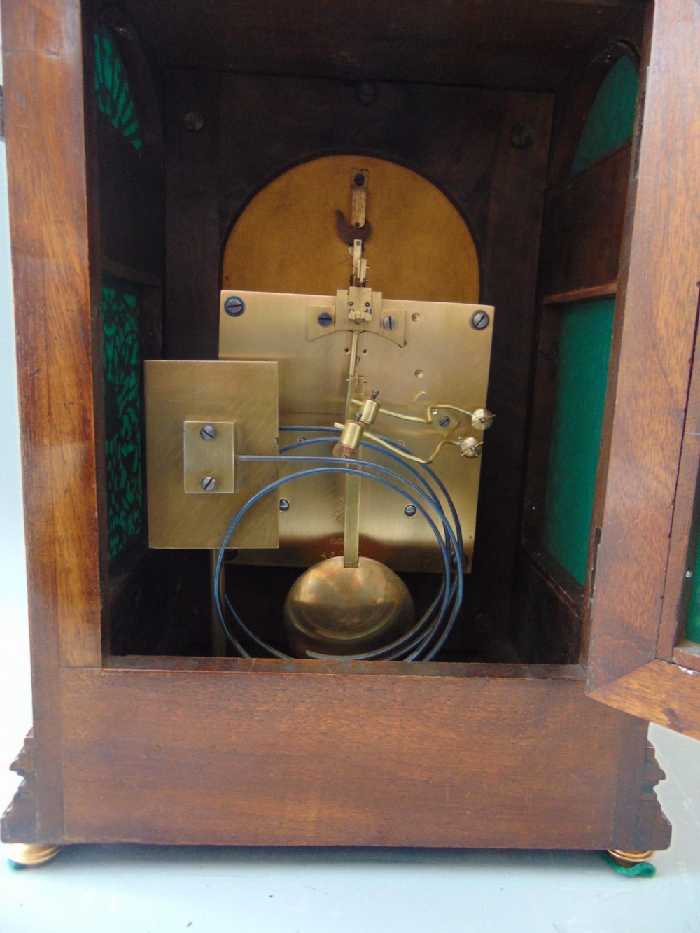 A Walnut Mantle Clock  View X