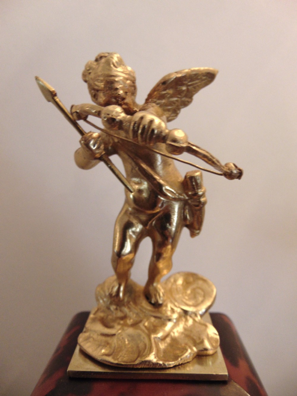 Antique red boulle mantle clock View IV