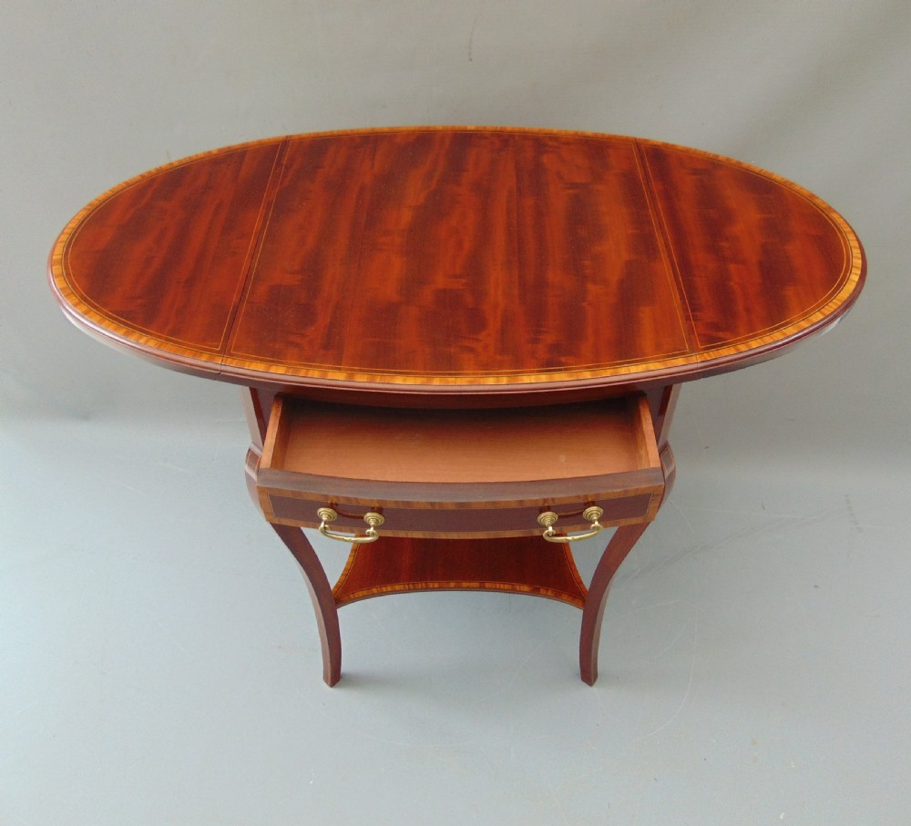 A quality Mahogany occasional side table  View V