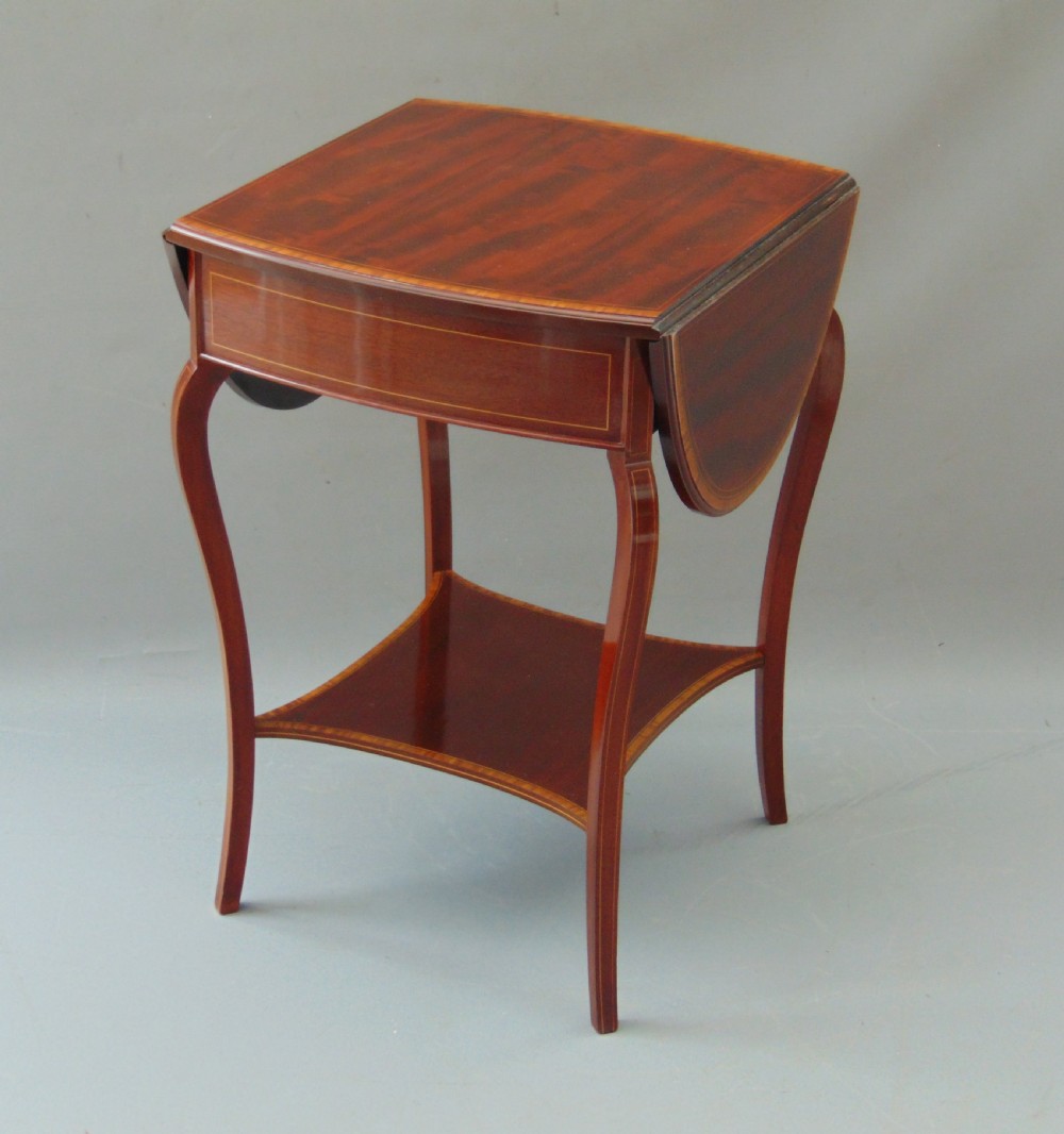 A quality Mahogany occasional side table  View VI