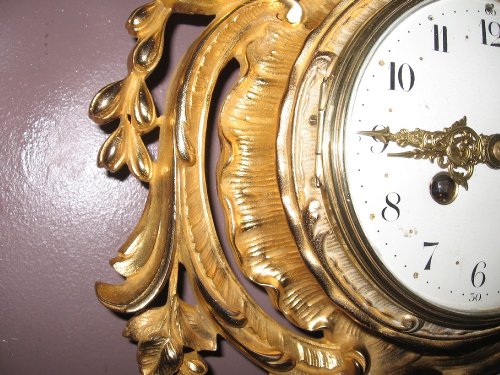 Antique Cartel Wall Clock View III