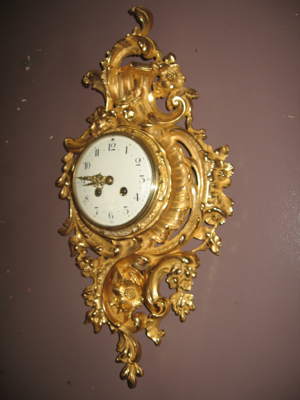 Antique Cartel Wall Clock View IV