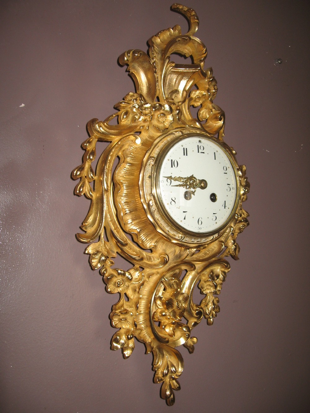 Antique Cartel Wall Clock View VII