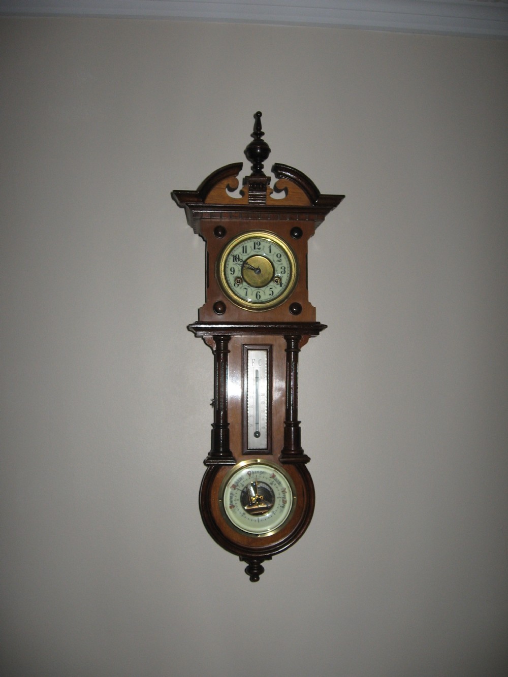 Antique Clock/Barometer/Thermometer