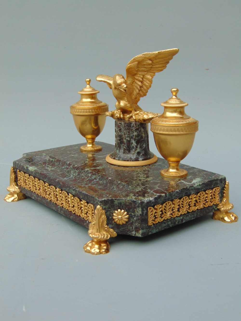 A quality Marble and Ormolu Desk Stand  View IV