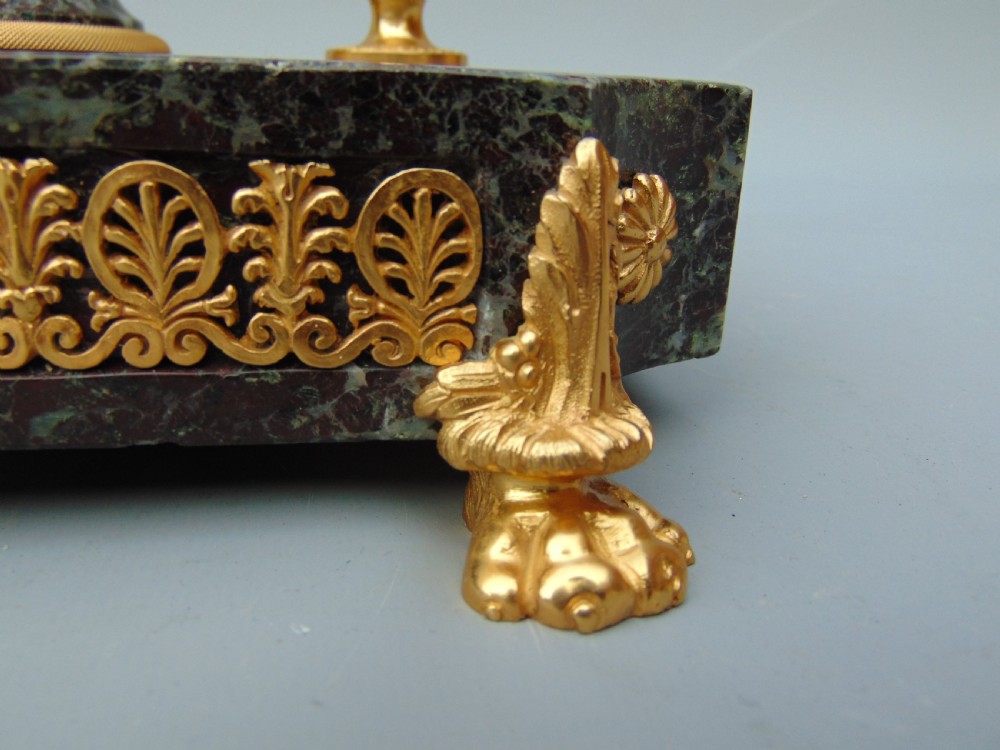A quality Marble and Ormolu Desk Stand  View VI