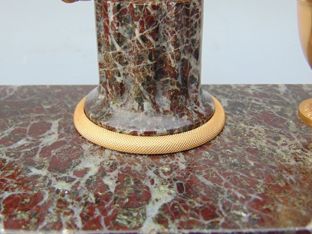 A quality Marble and Ormolu Desk Stand  View VII
