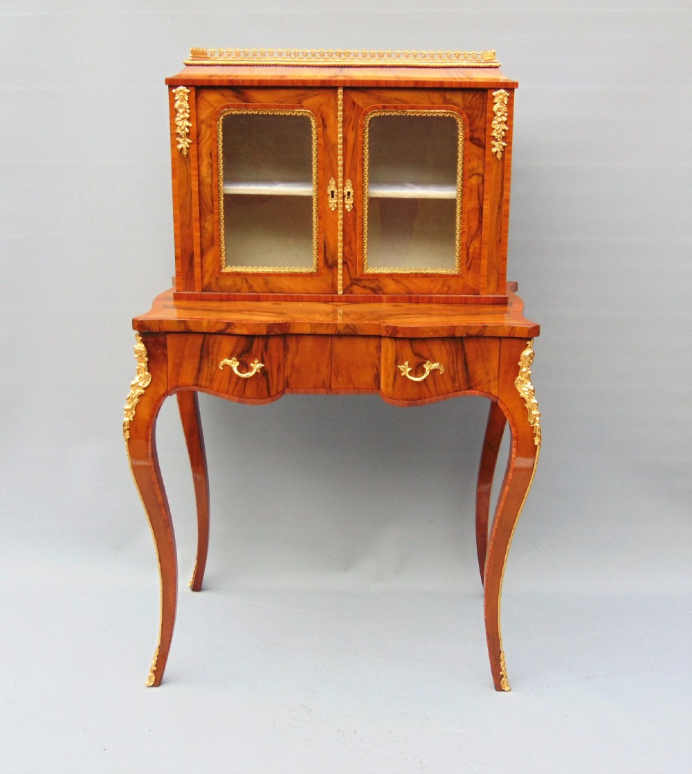 A walnut ladies desk Bijouterie cabinet View III