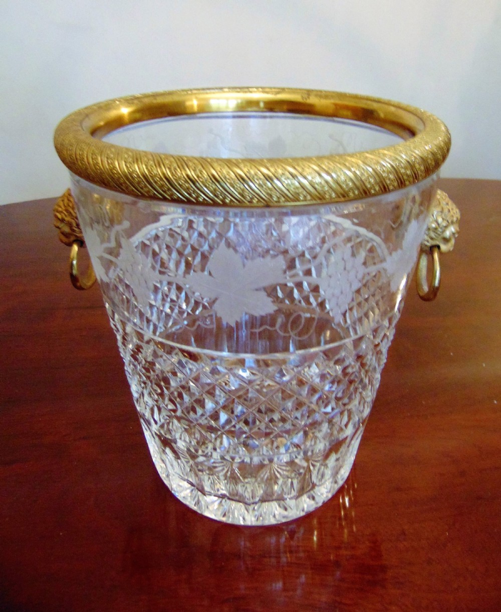 A fantastic cut glass Champagne Cooler 