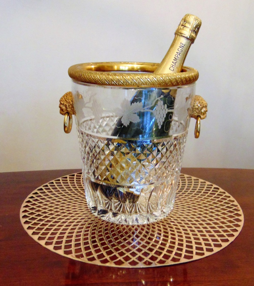 A fantastic cut glass Champagne Cooler  View II