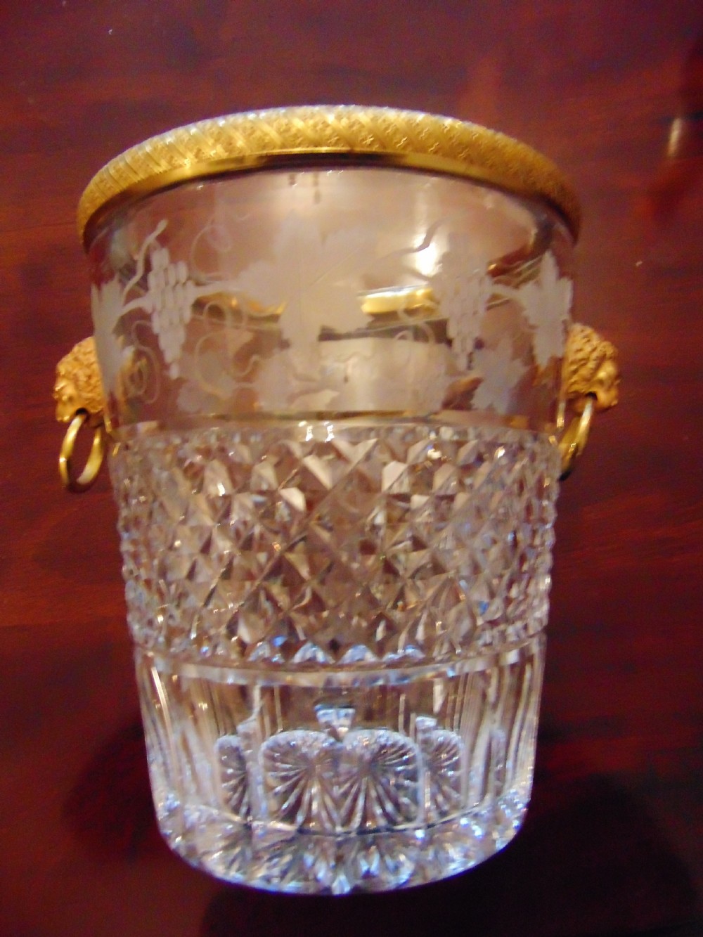 A fantastic cut glass Champagne Cooler  View III