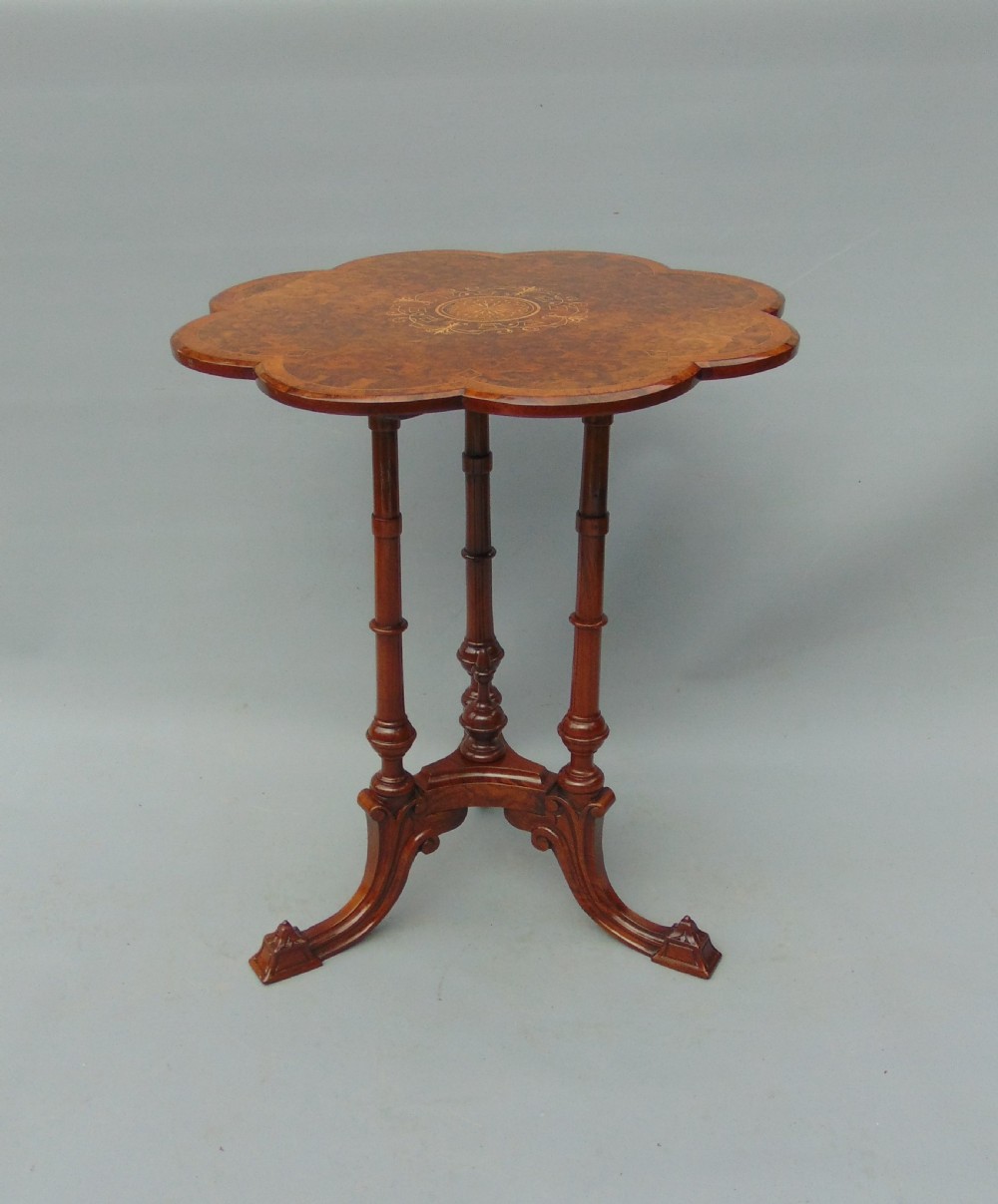 A walnut occasional table  View II