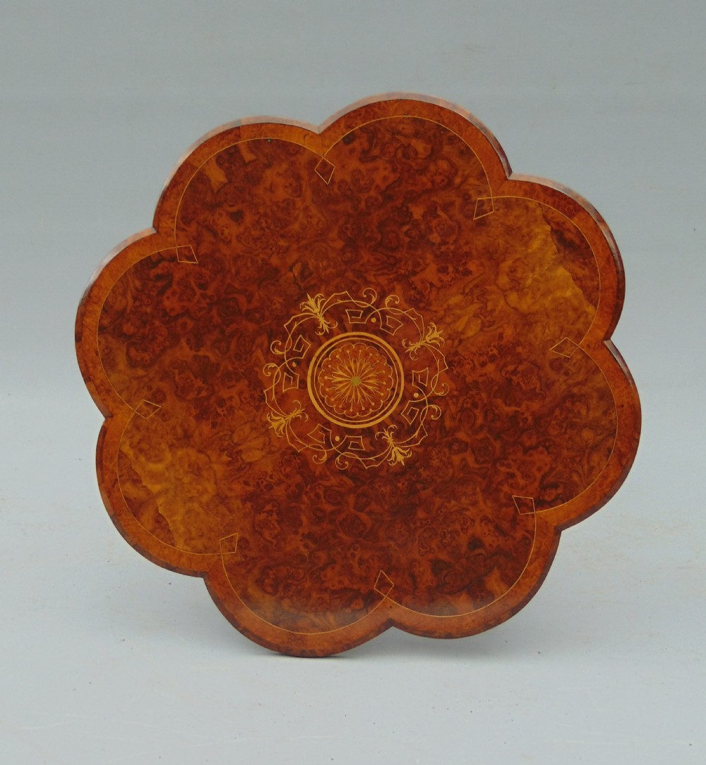 A walnut occasional table  View III