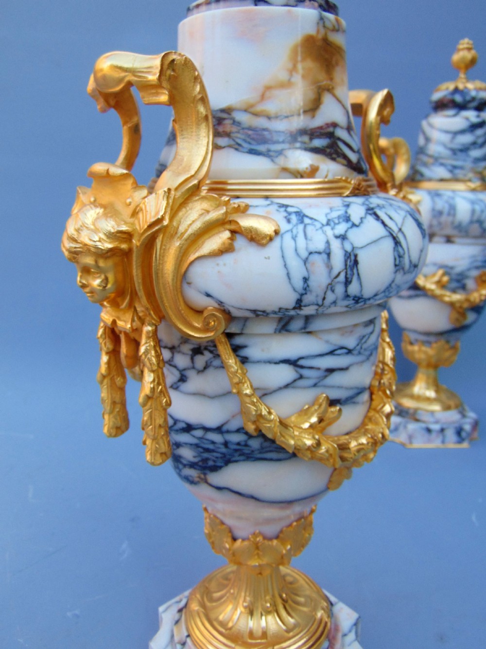 A stunning pair of marble cassolettes  View IV